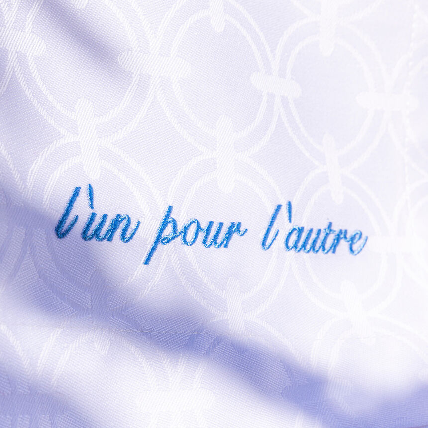 Tovaglia Anneaux Blanc 170x170 100% cotone, , hi-res image number 1